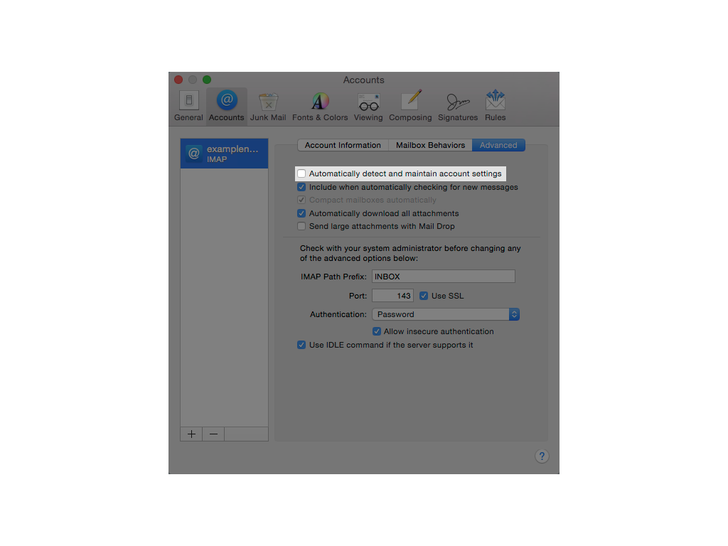 set up mac for email